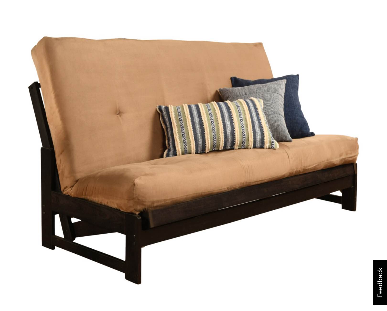 Kodiak Suede 7" Futon Frame JUST THE FRAME