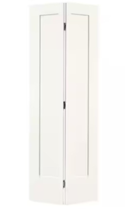 36” x 80” shaker Lincoln park 1 panel hc 2 door bifold