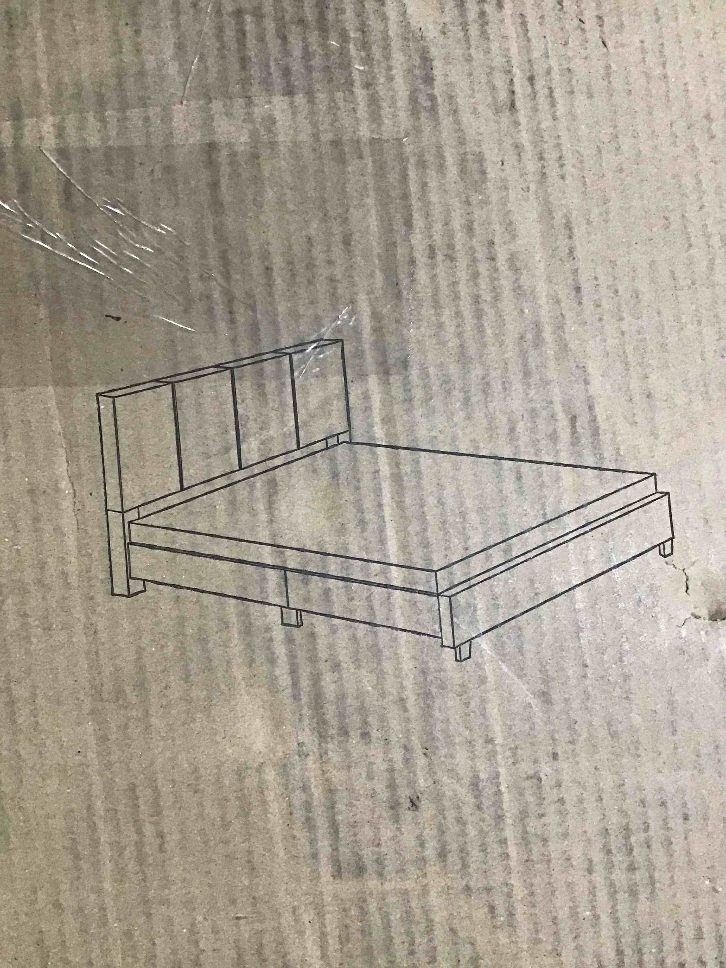 4555115-K  KING BED WITH 10 SLATS