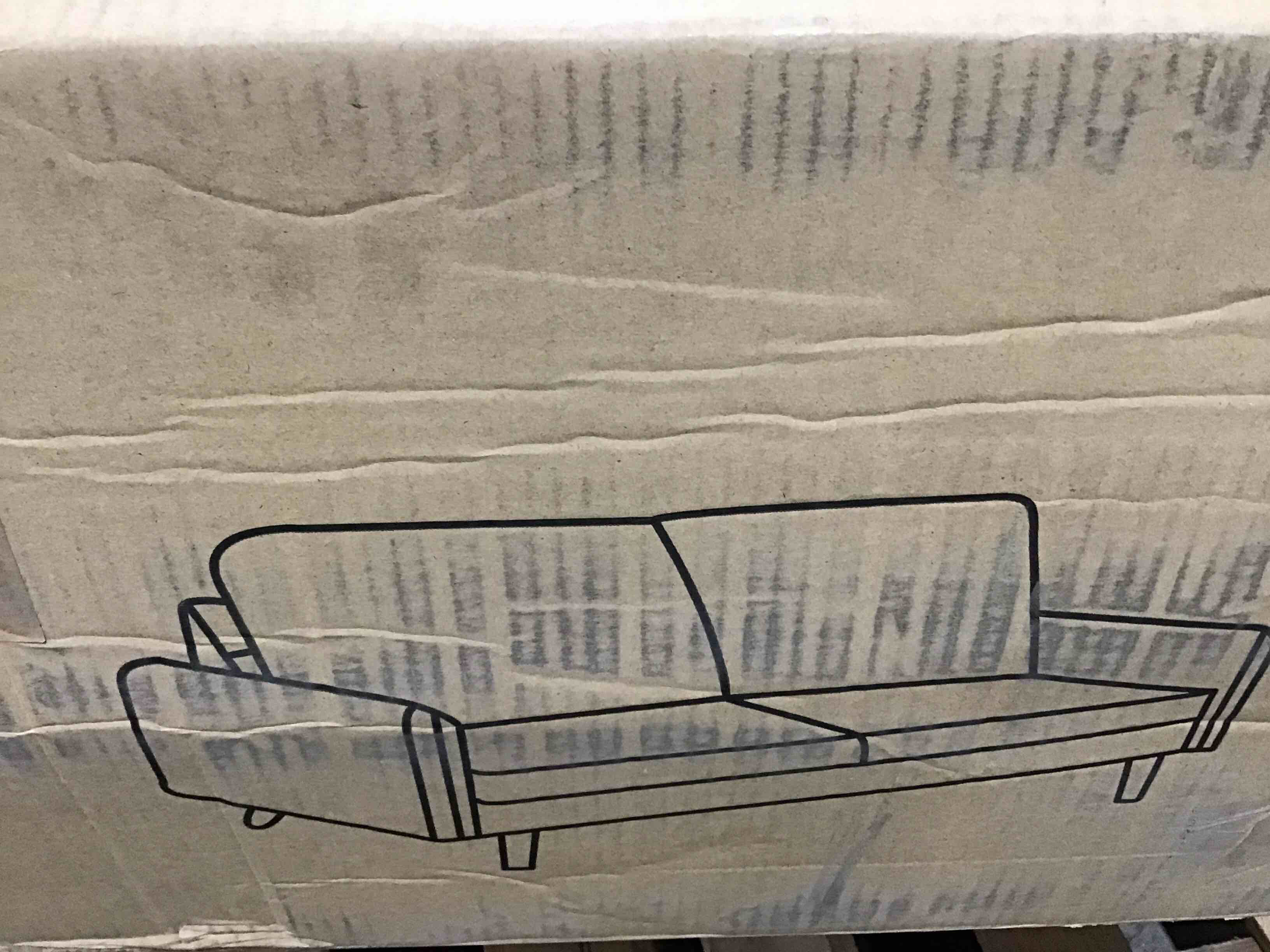 DHP Upholstered Kaci Sofa Loveseat with Minimal Assembly, Gray Linen