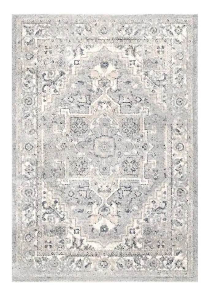 Essa Vintage Light Gray 4’x6’ Area Rug