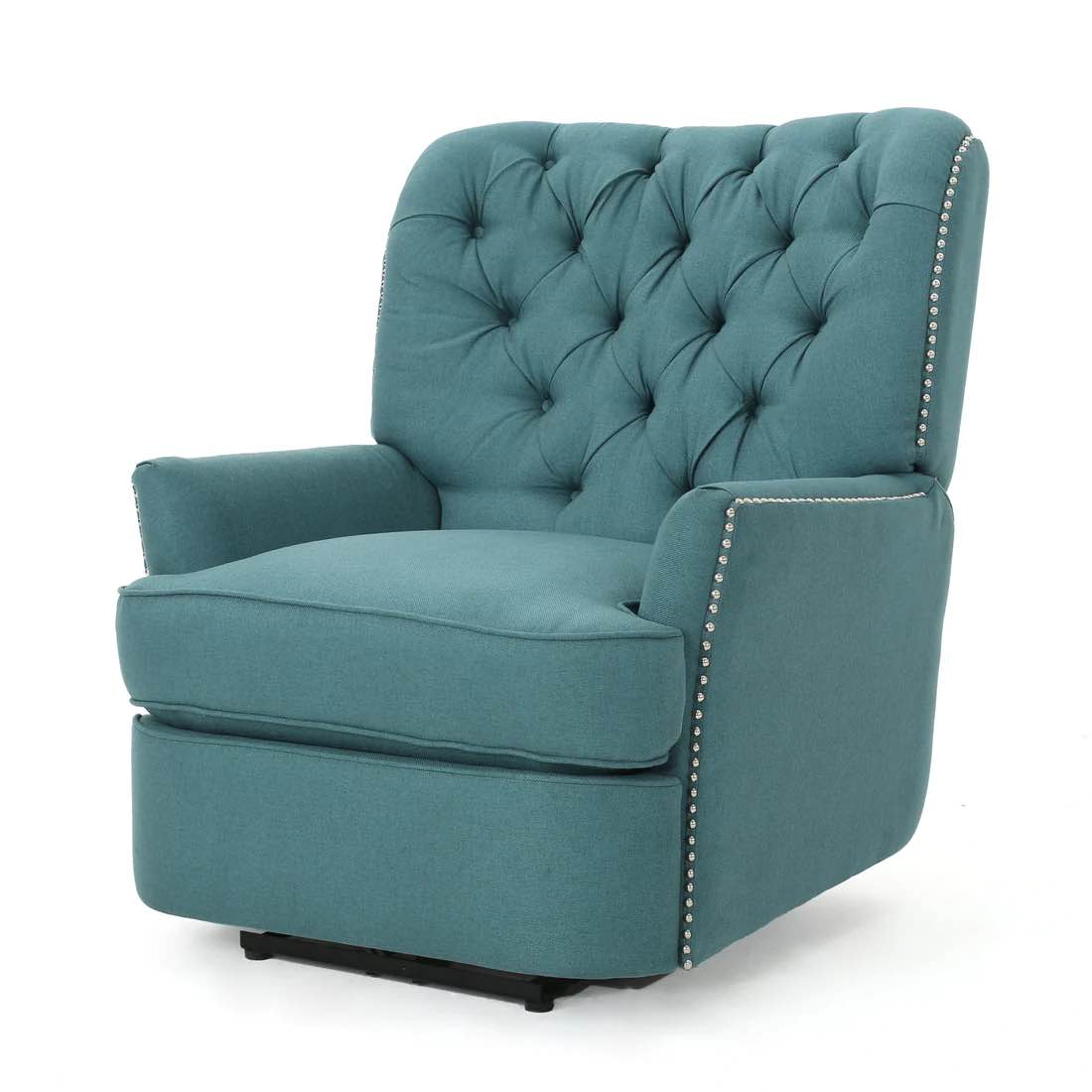 Palermo Tufted Fabric Power Recliner Chair (GREY)