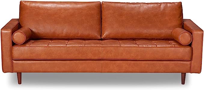 Aeon Furniture Zander Sofa in Caramel Finish AETH63-0-Caramel(slight scratch)