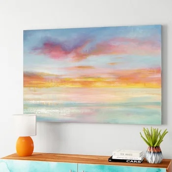 Pastel Sky On Canvas by Danhui Nai Gallery-Wrapped Canvas Giclée