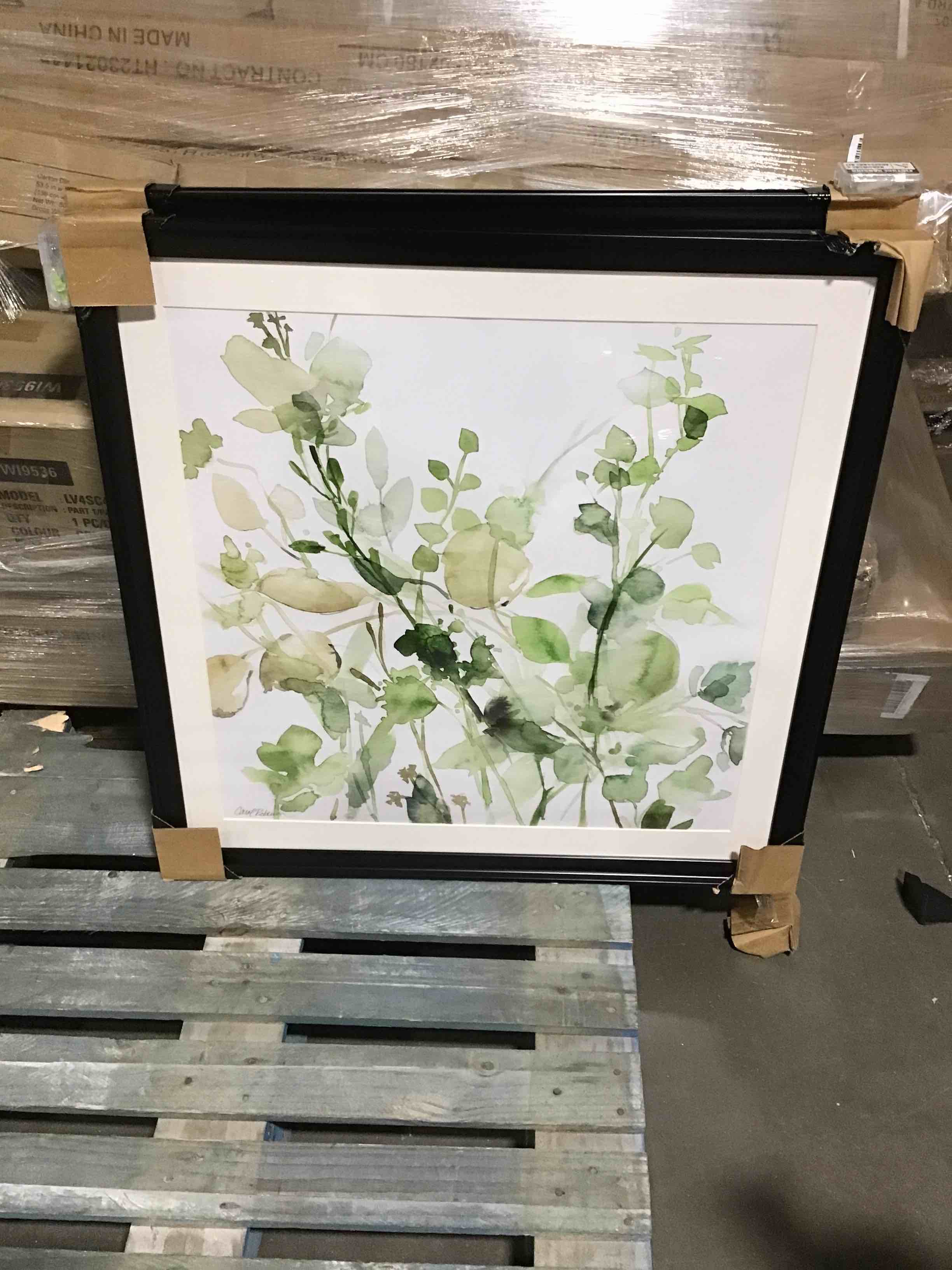 Floral picture with black frame (2 pictures)