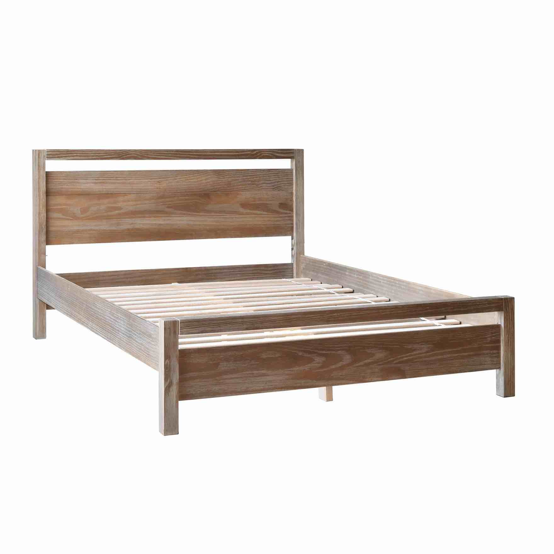 Loft Queen Platform Bed - Weathered Pine (incomplete box 1of2 only)