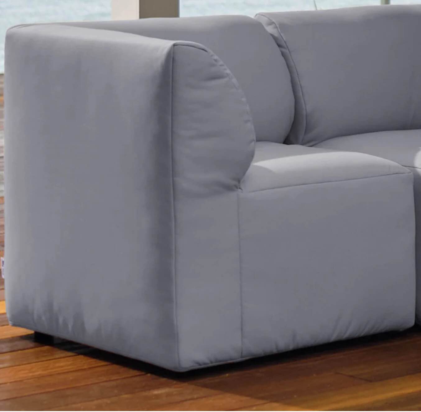 big joe patio corner castor gray bask