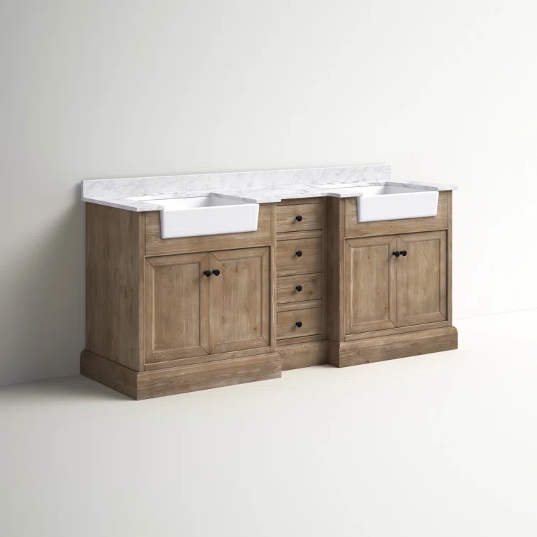 Gordon 72'' Free-standing Double Bathroom Vanity with Vanity Top