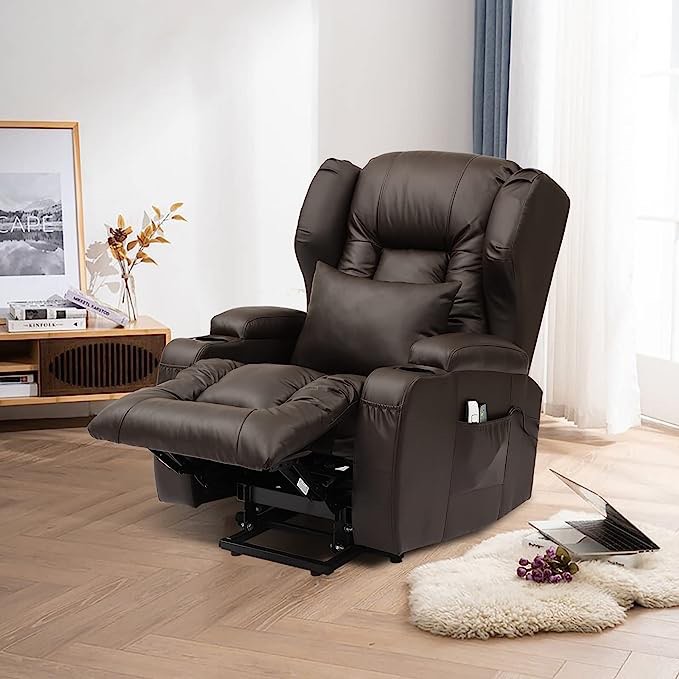 NA Electric Power Lift Recliner Chair for Elderly with Massage and Heat (Incomplete, Box 1/2 Only)