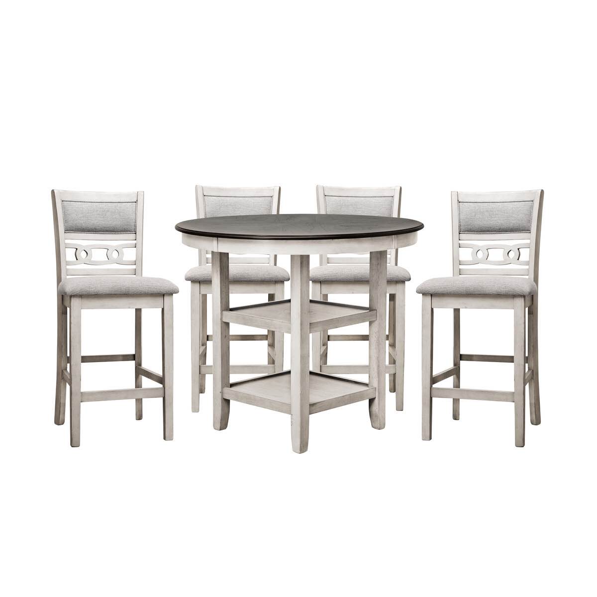 5pc counter height dining table SH1155WHT-36