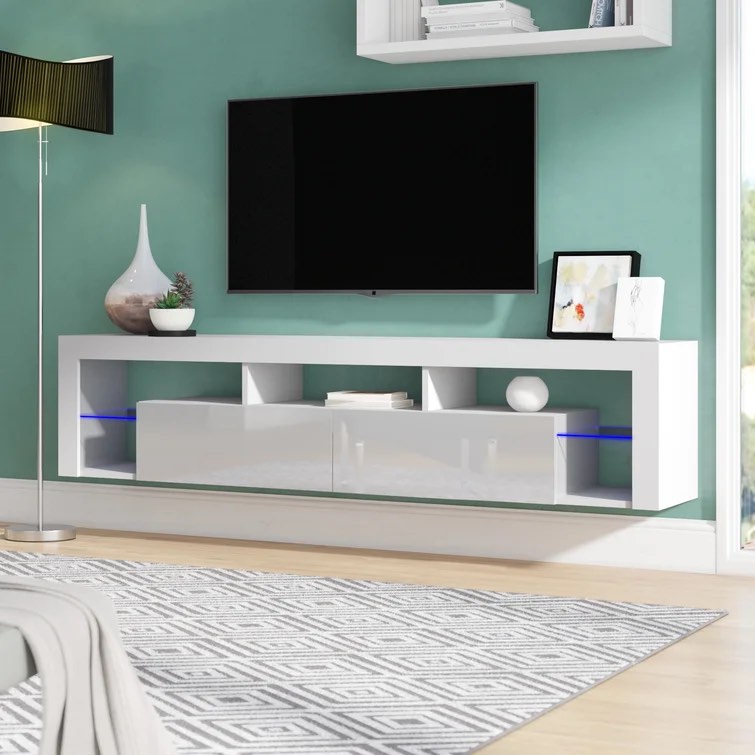 Floating Milano TV Stand for TVs up to 90" (incomplete shelves only)