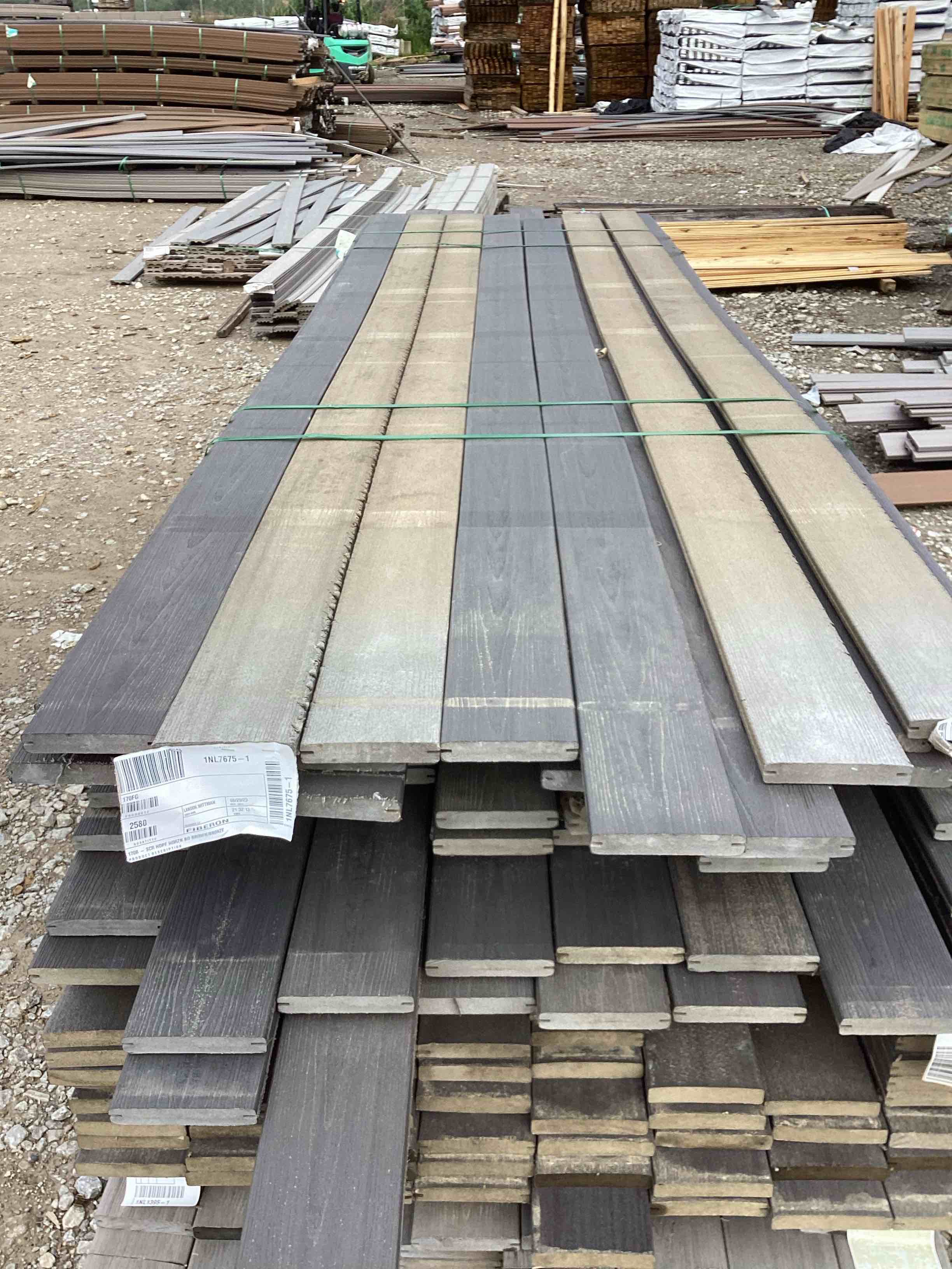 768 linear foot 64 pieces 12’ gray smooth composite decking your bid per linear foot 