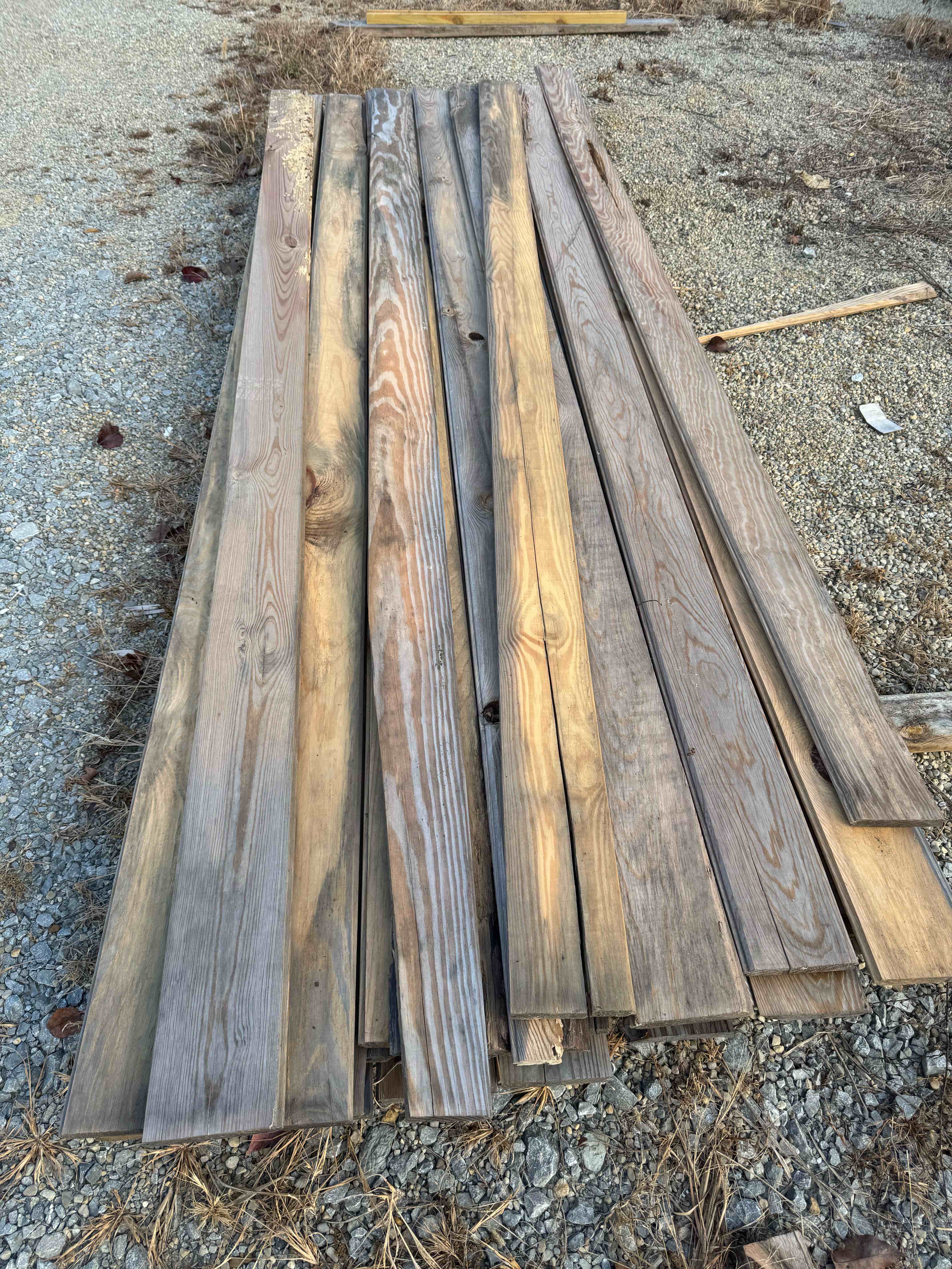 34 boards 272 linear foot of 8 ft tongue and groove boards your bid per linear foot 