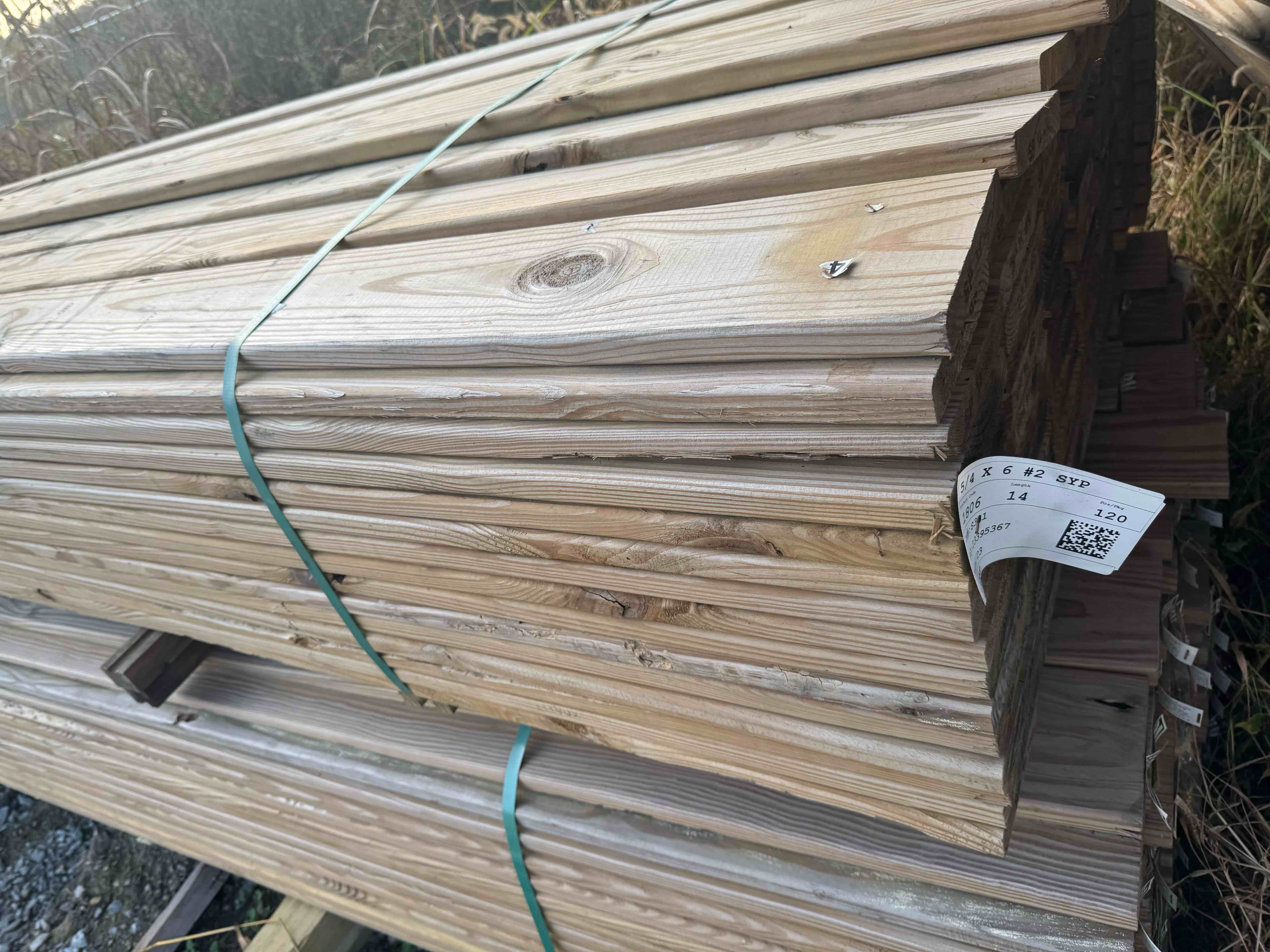 60 boards 840 linear foot of 1x6x14 boards your bid per linear foot 