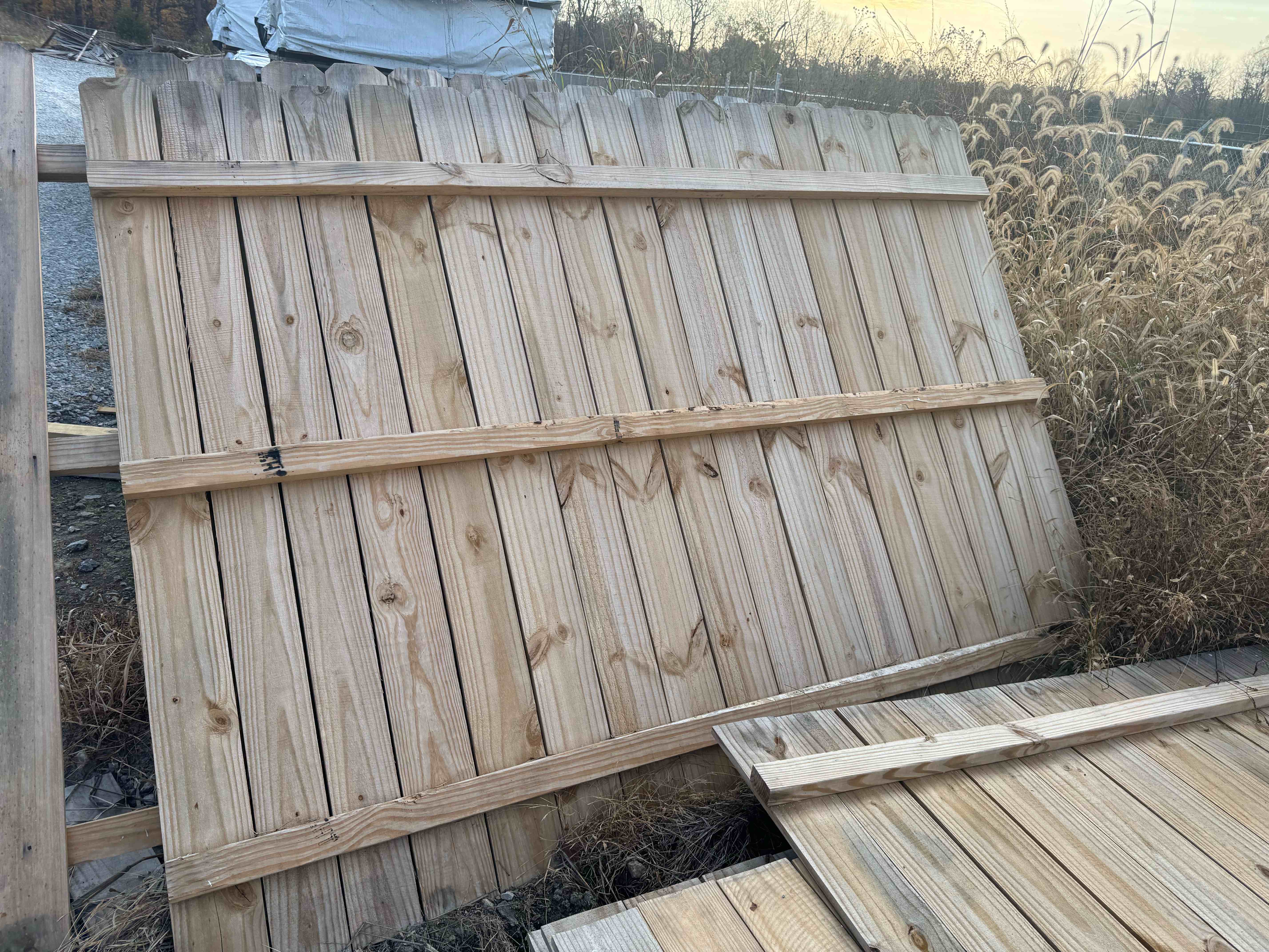 10- 6x8 dog eared panels your bid per panel 