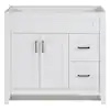 Home Decorators Collection Ridge 36 in. W x 21.6 in. D x 34 in. H Bath Vanity Cabinet without Top in White