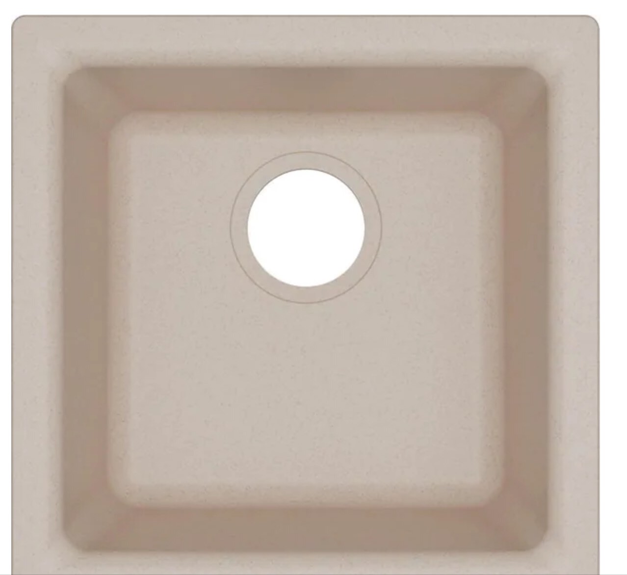  Elkay Quartz Classic Putty Quartz 24 in Single Bowl Drop-In/Undermount Kitchen Sink