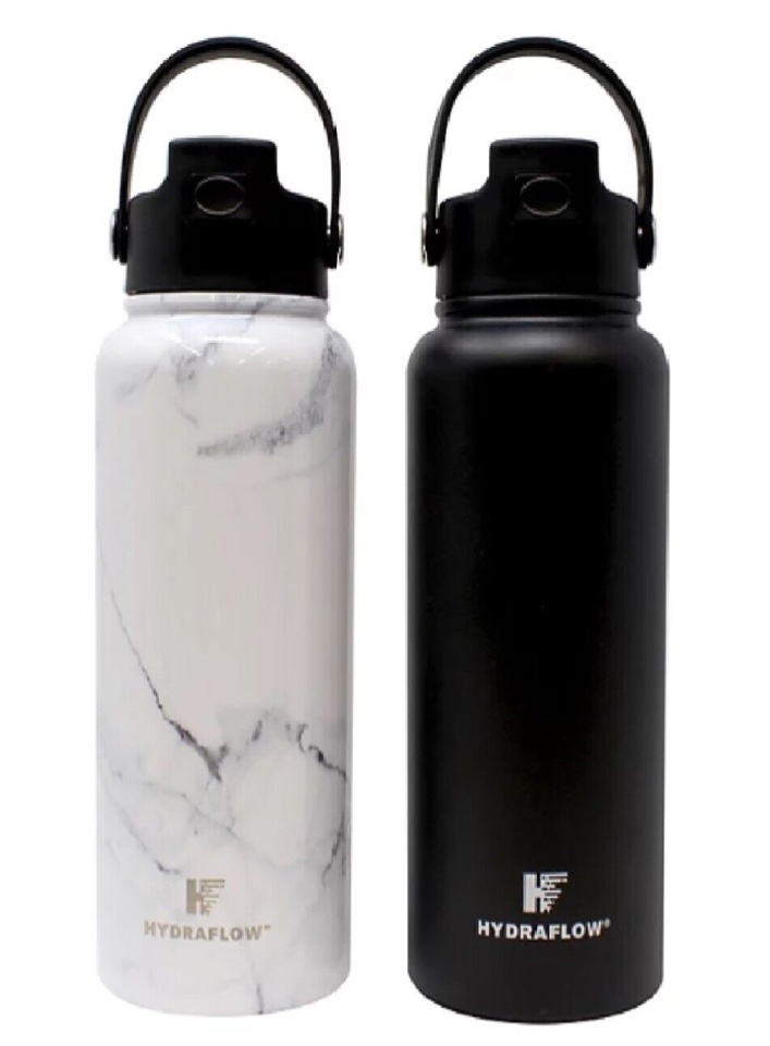 Hydraflow 34-oz. Double Wall Stainless Steel Bottle, 2 Pack
