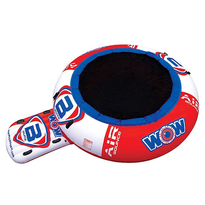Wow 10' Air Jump Bouncer, River/lake Inflatable Trampoline 1-2 Person 240lbs Max