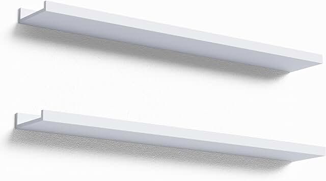 Boswillon 38” ledge shelf white 