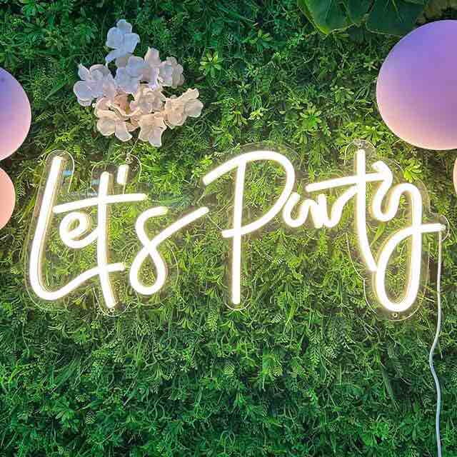 Let’s party LED sign