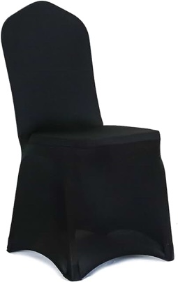 black chair covers