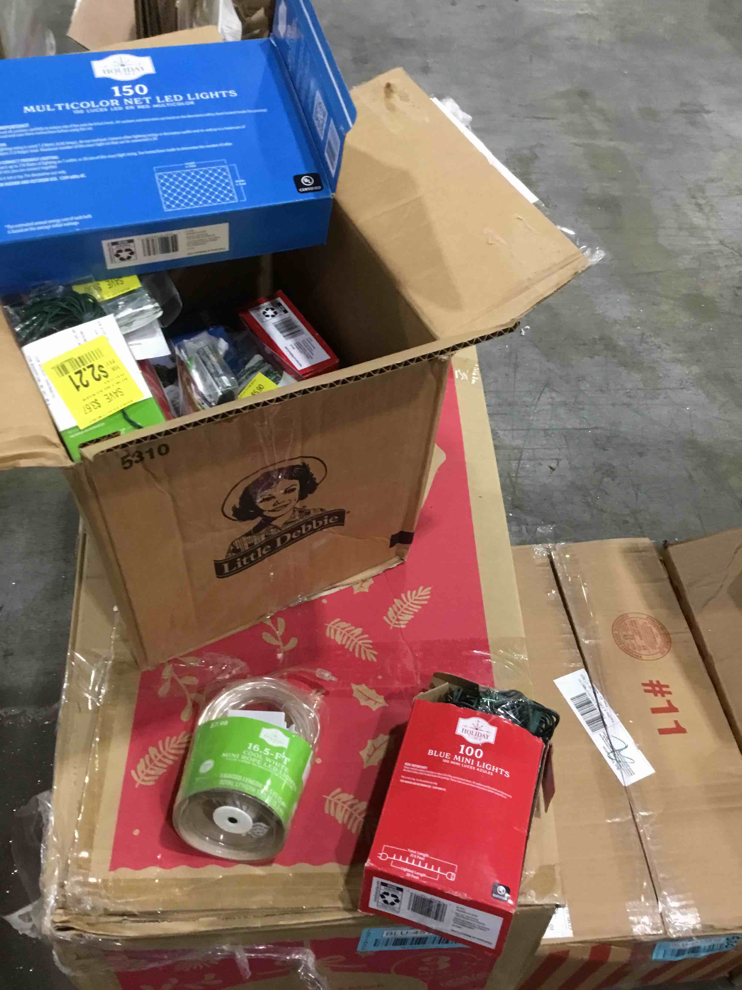 box lot assorted led Christmas led lights