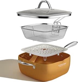 all in one copper pan 9 1/2” square pan