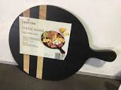 Crofton Stripe Round Cheese Board 16 in x 12 in x 0.6 in