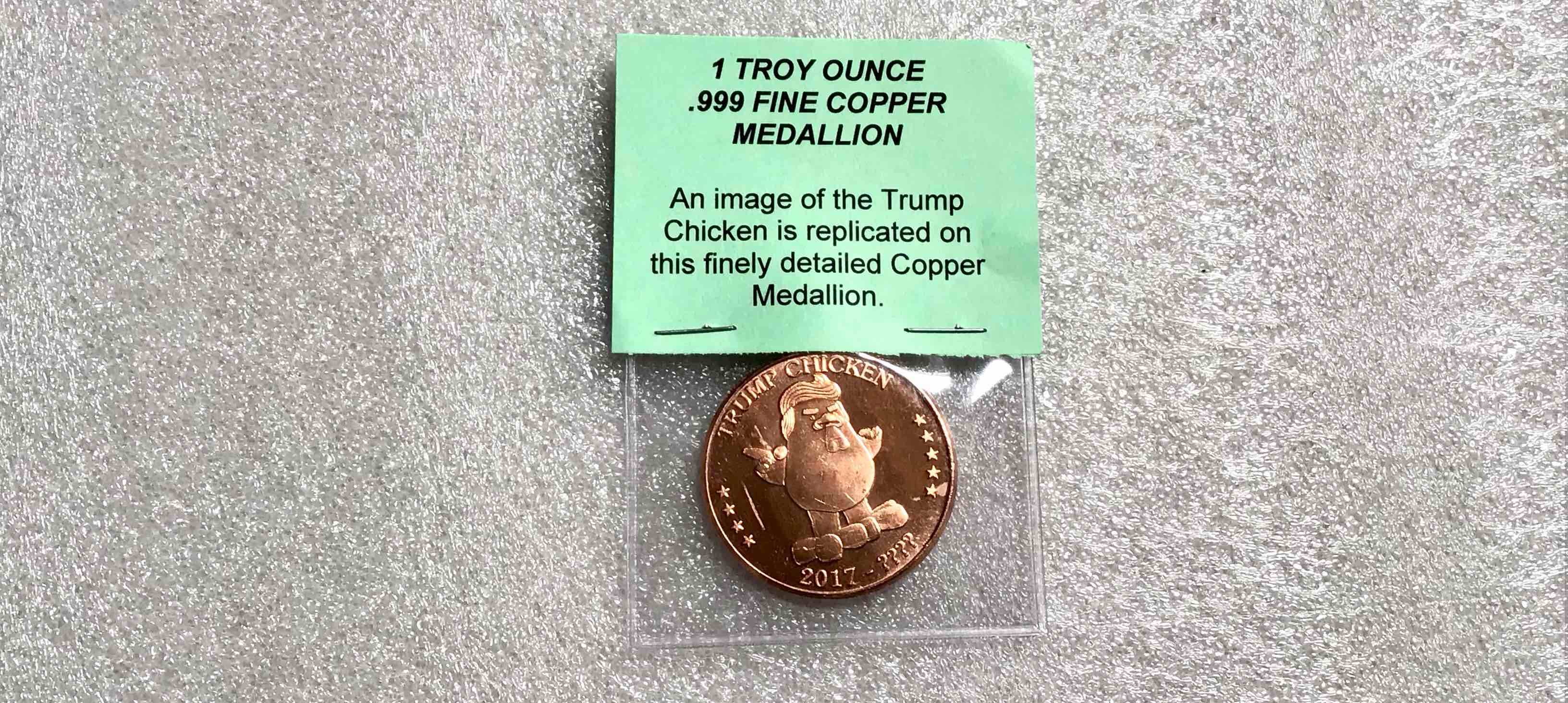 1 Troy Ounce Trump Chicken Medallion