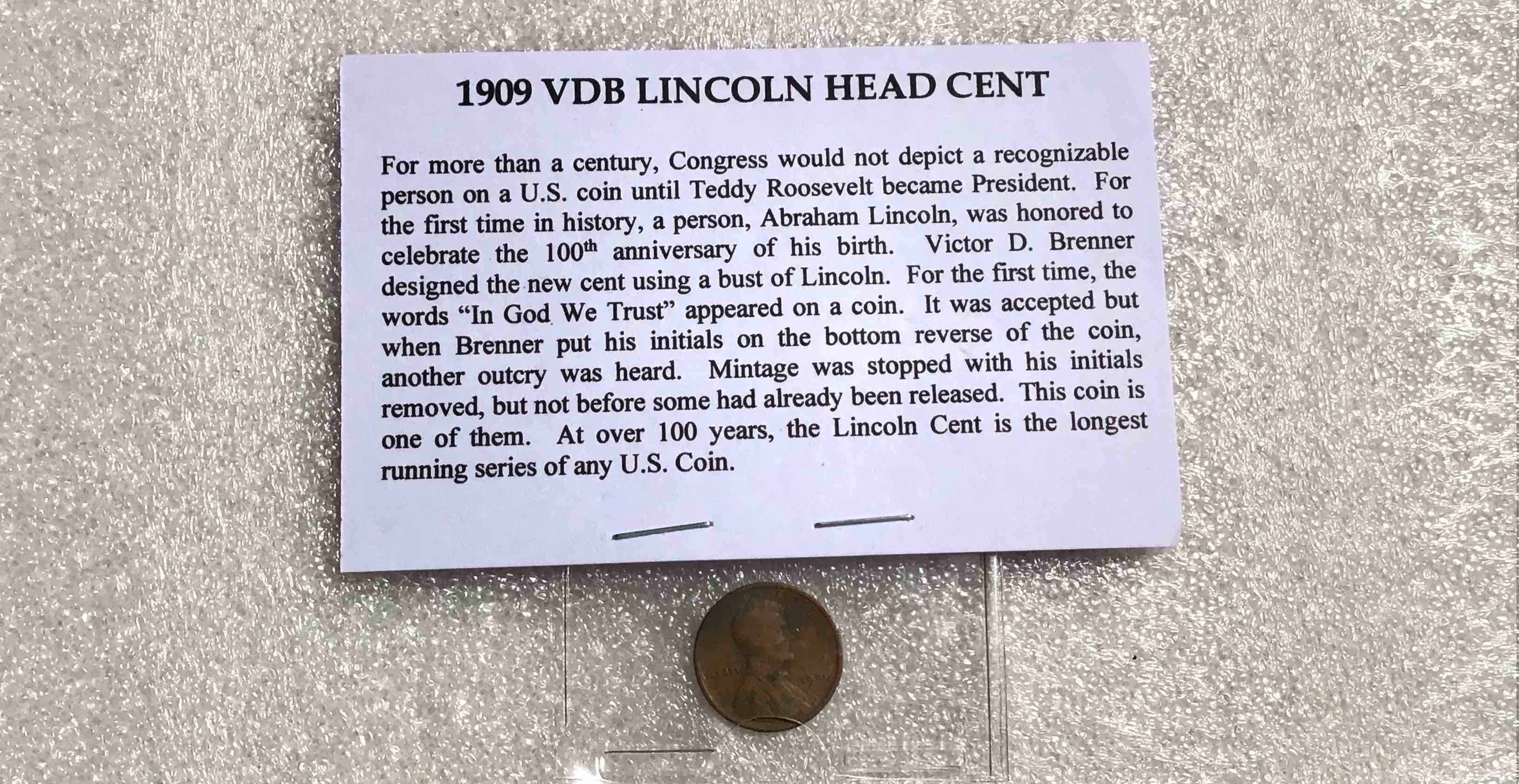 1909 VDB Lincoln Head Cent