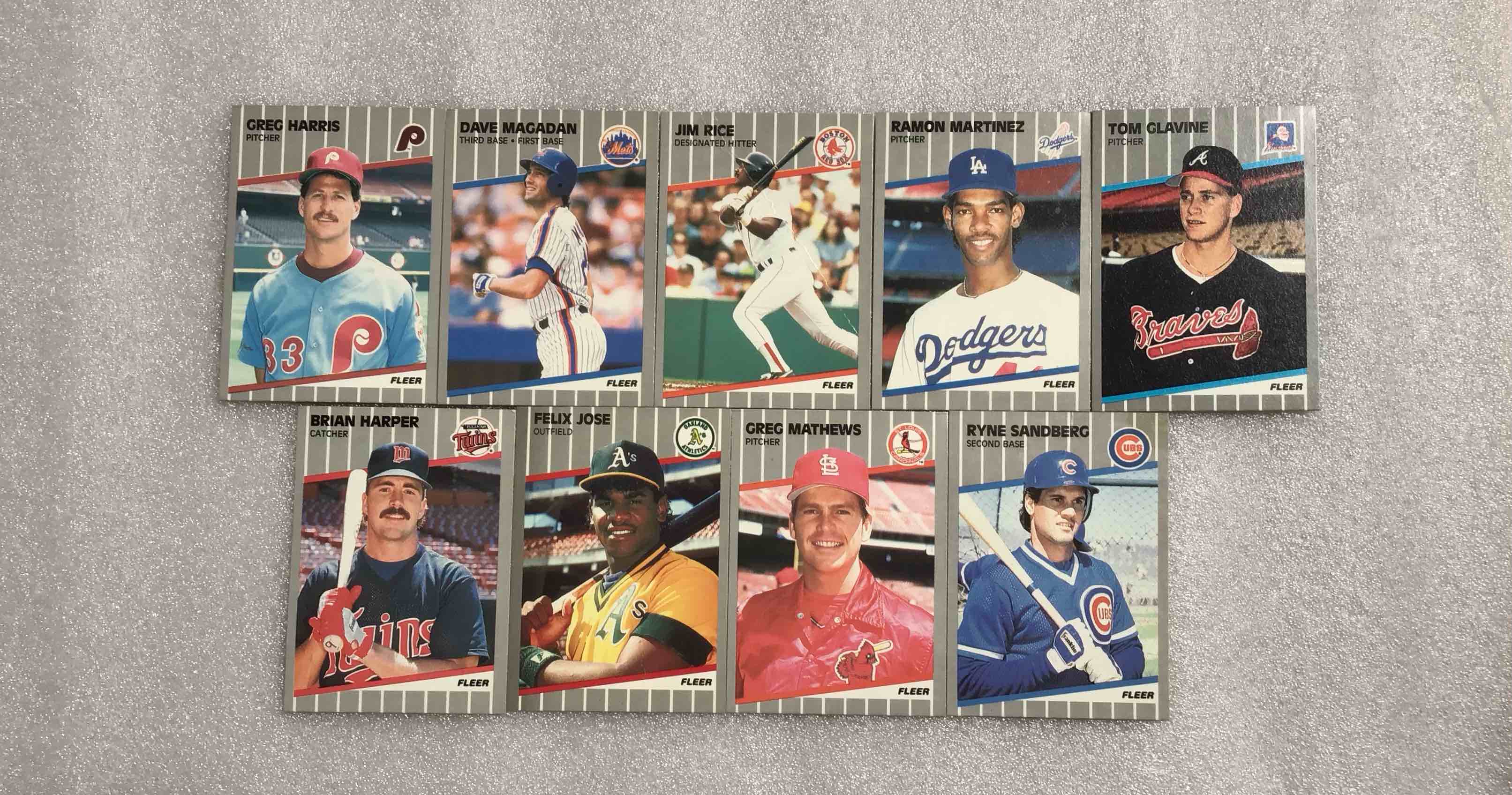 9- 1989 Fleer Collector Baseball Cards 