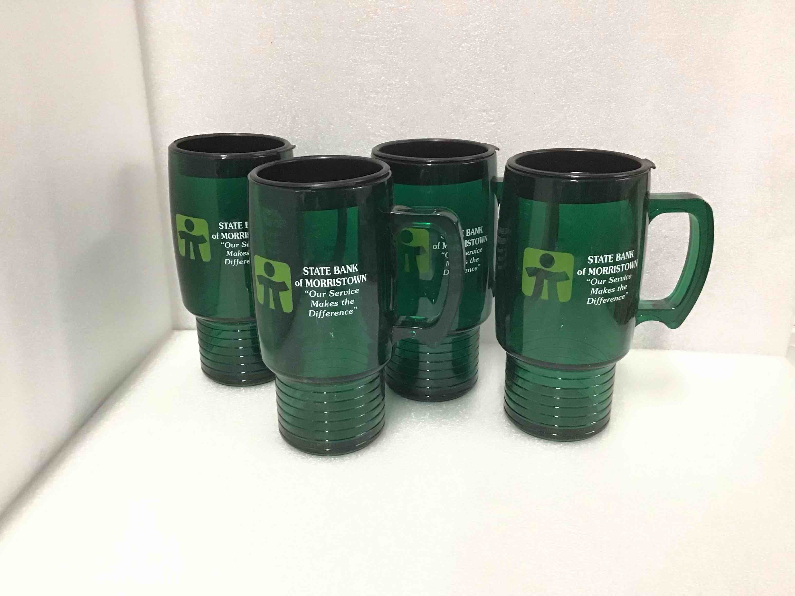 Lot of 4 Insulated Travel Mugs