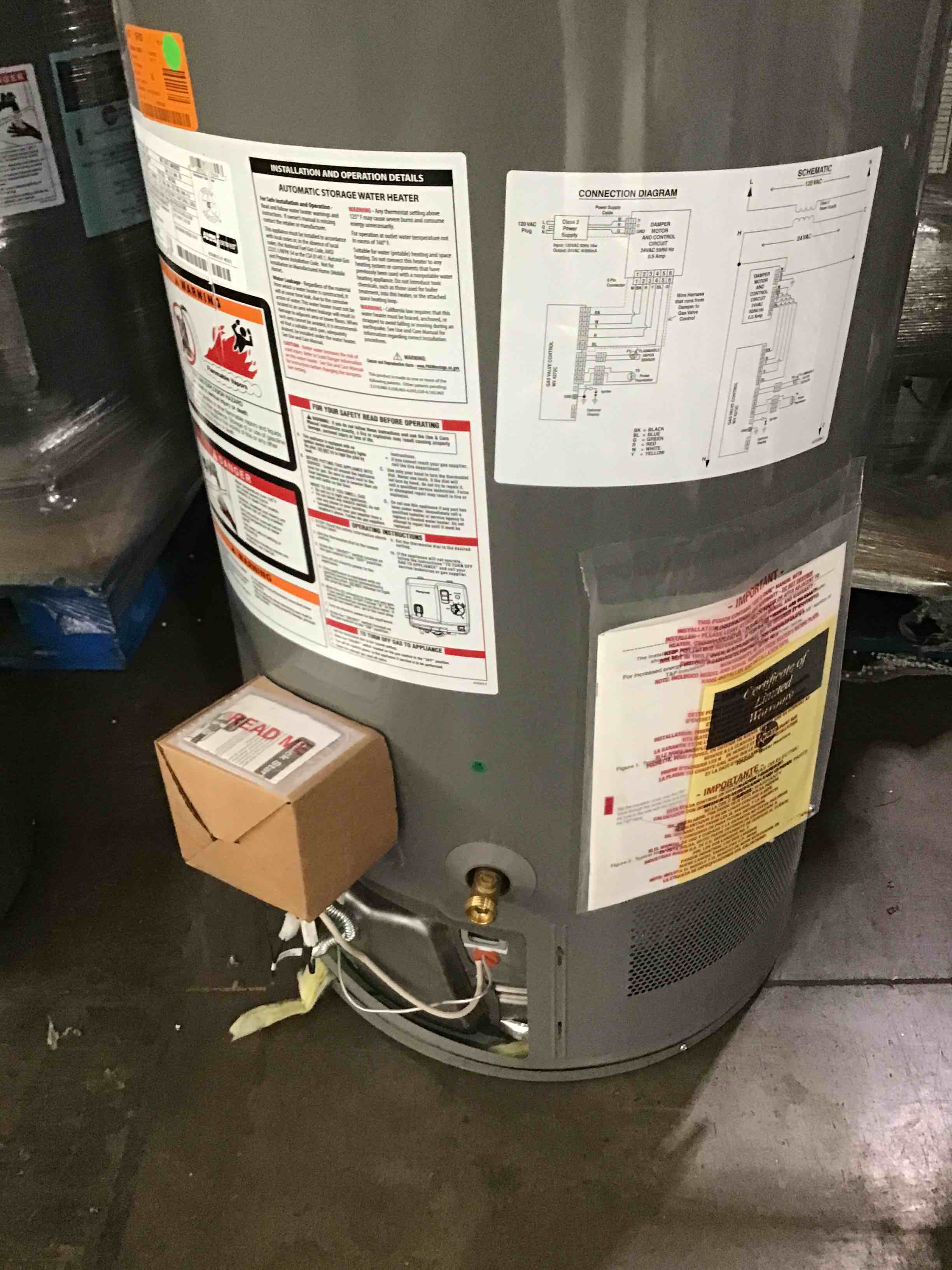 Rheem Performance Platinum 50 Gal. Tall, 38,000 BTU Ultra Low NOx (ULN)  Natural Gas Power Damper Tank Water Heater XG50T12DU38U2