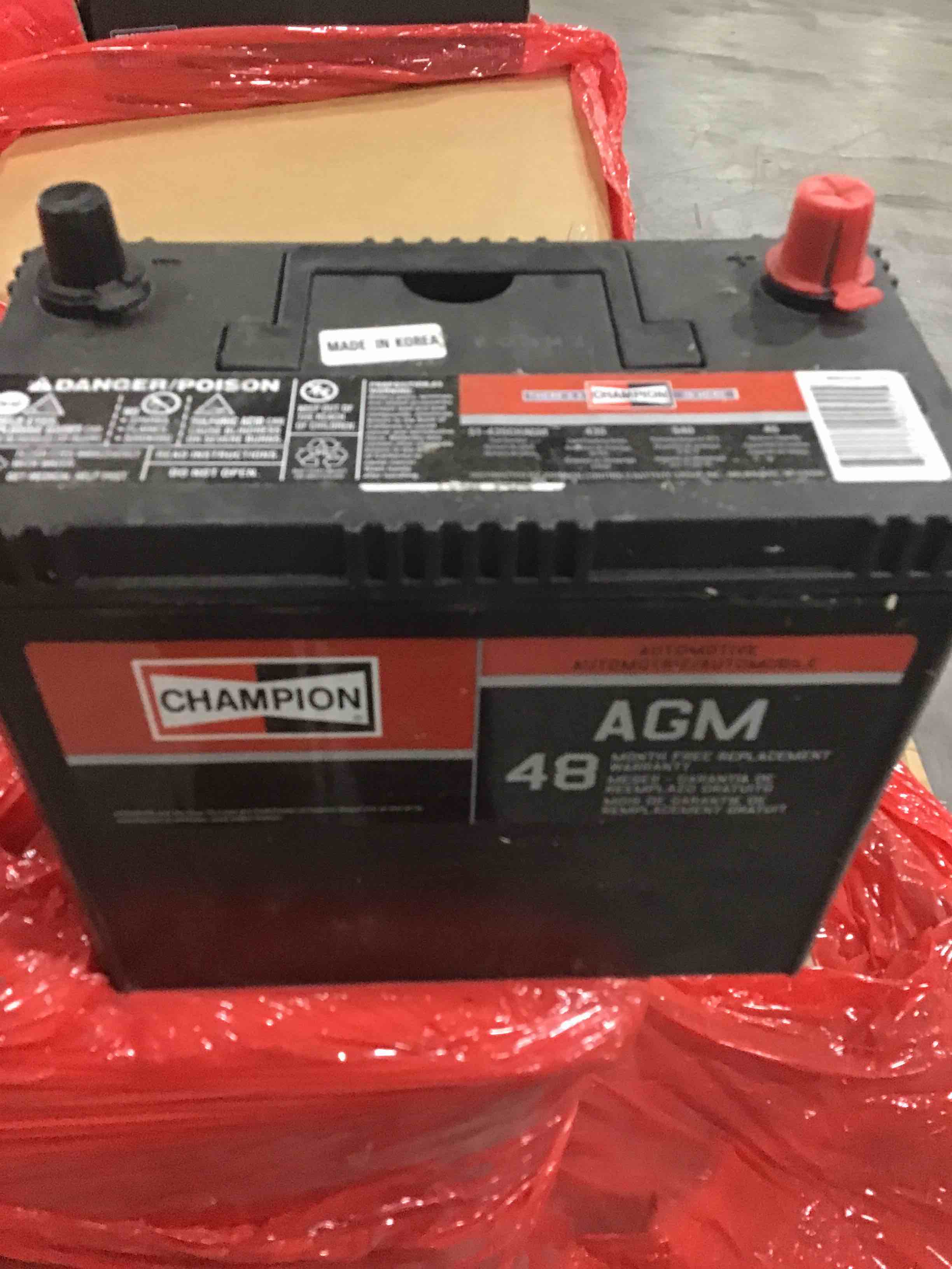 CHAMPION AGM 48 BATTERY 