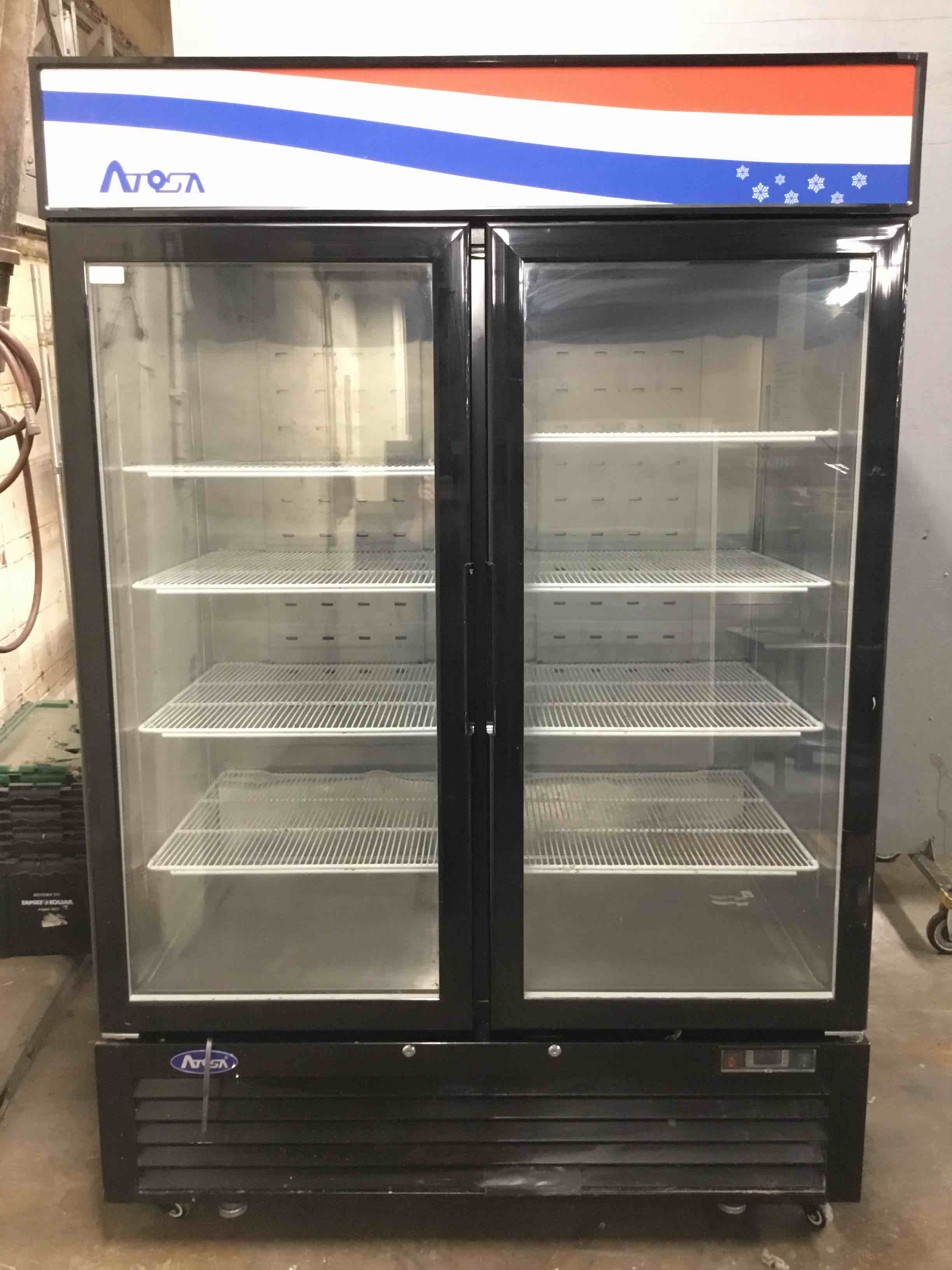 2019 Atosa 2-Door Reach In Refrigerated Merchandiser On Casters   