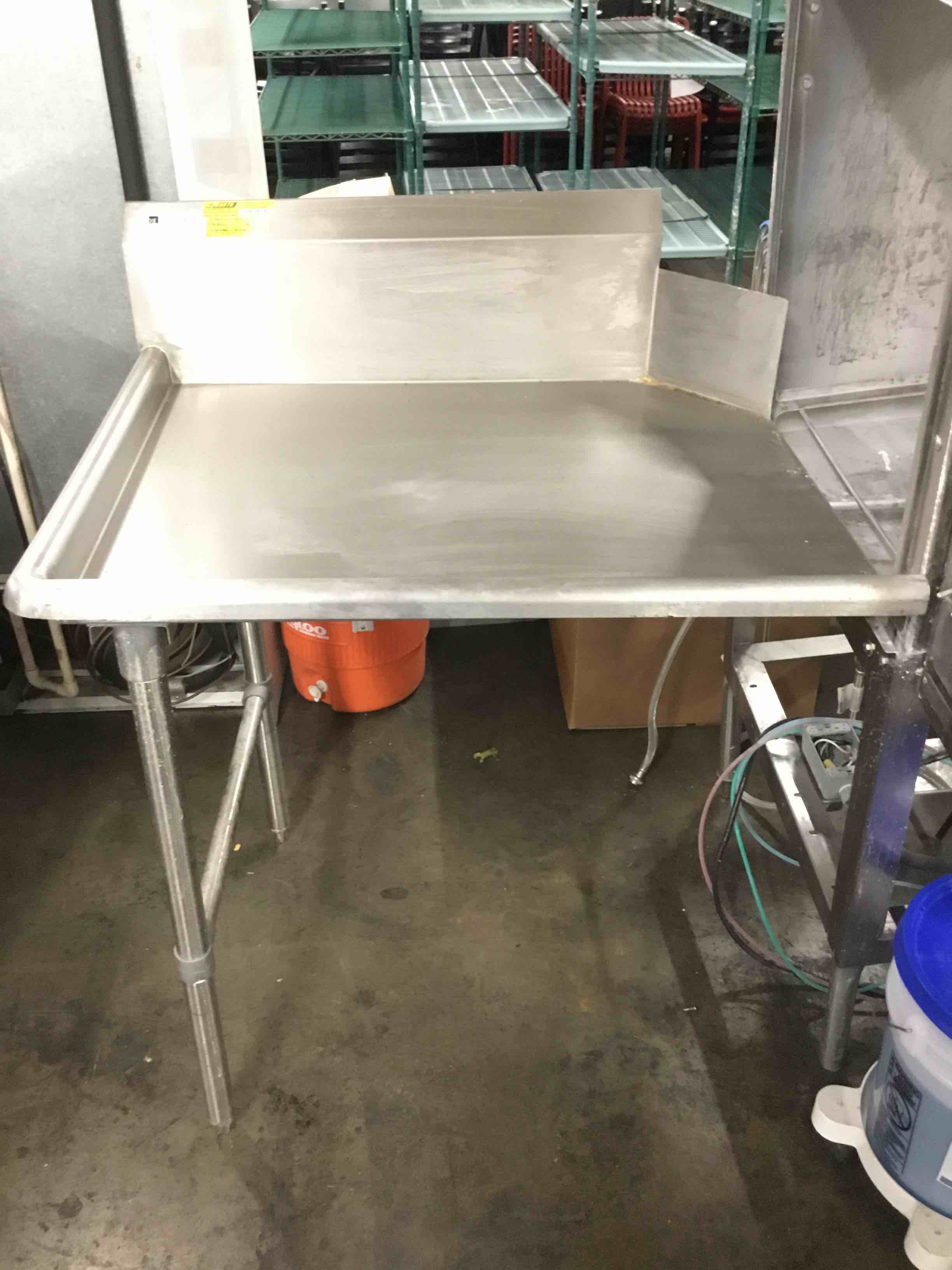 Stainless Steel Left Side Clean Dish Table 
