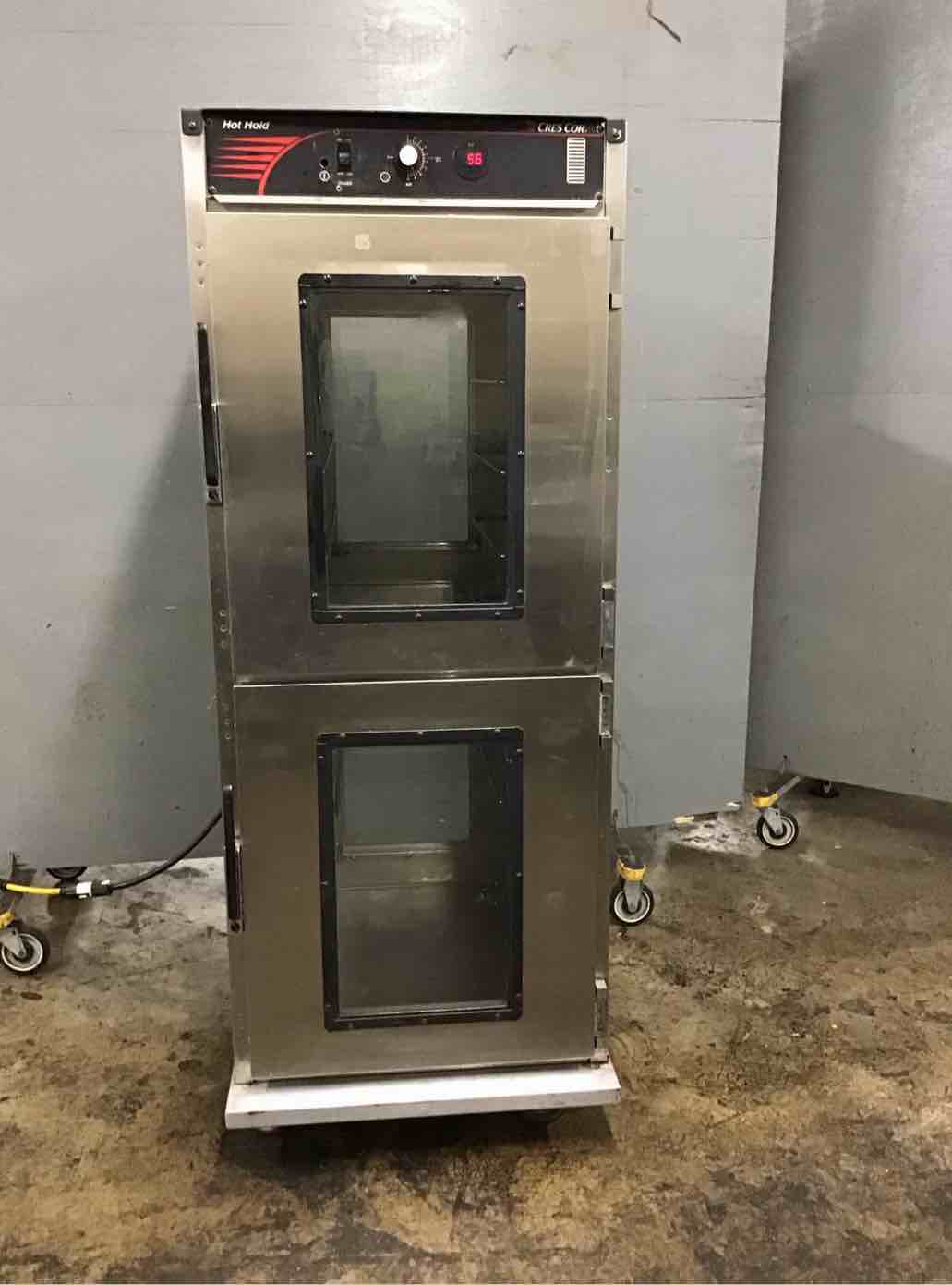 Cres Cor Full Height Stainless Steel Pass-Thru Heated Holding Cabinet On Casters  