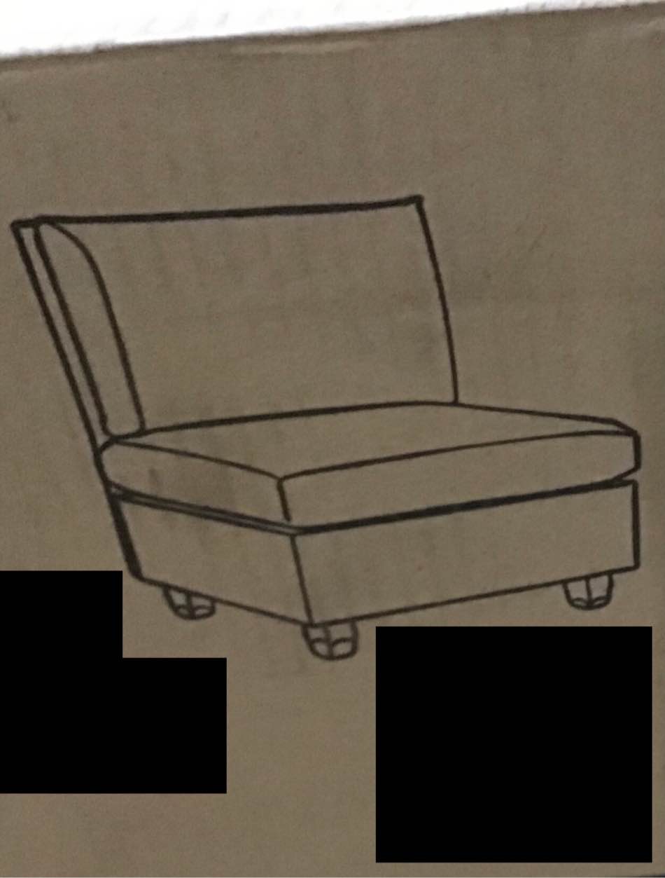 ARMLESS CHAIR- GREY  -  D8523-A