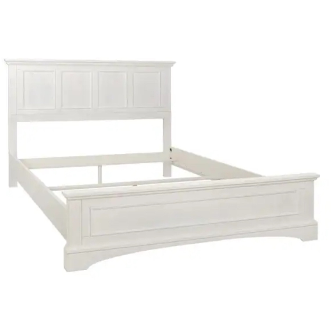 OSP Home Furnishings Farmhouse Basics Queen Bed in Rustic White (incomplete, box 1 of 3 only)