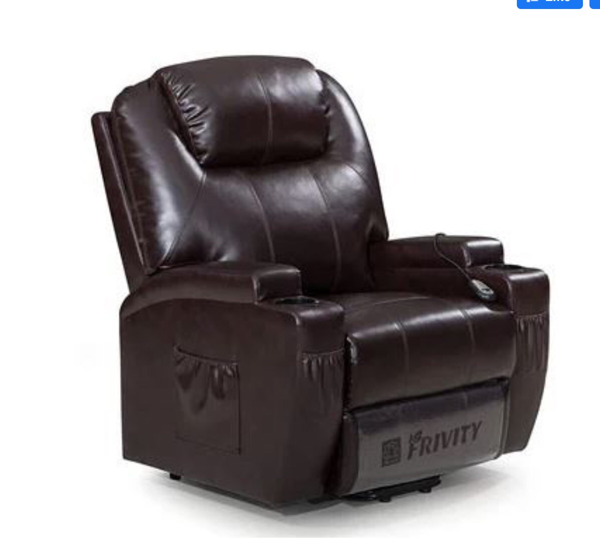 Frivity LAYJ6005BR Chair, Brown