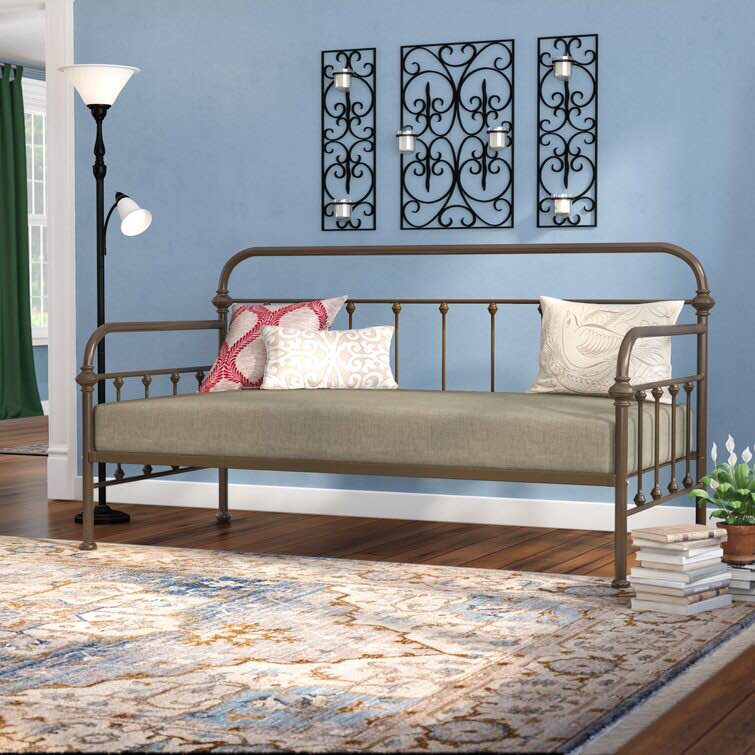 Antique White Corby Daybed Arm and Base Frame (Box 2/2)