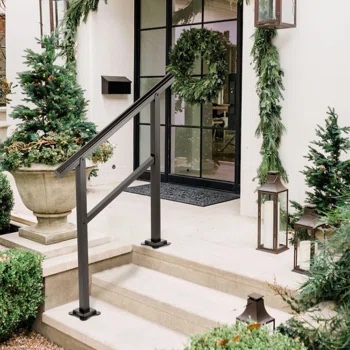 Stair Railing Kit Aluminum Handrail Flexible Outdoor Deck Hand Rail