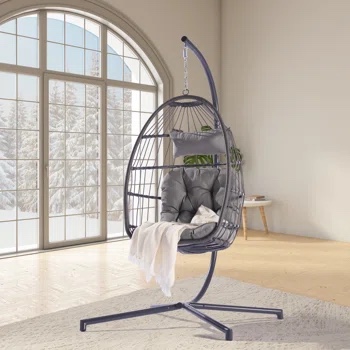 Brieah Egg Chair with Stand ( no cushions ) 
