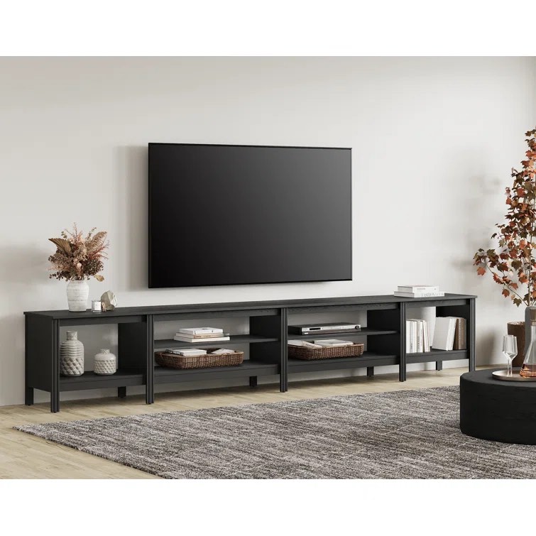 Black Jajaira 117.2'' Media Console INCOMPLETE ( side table only) 