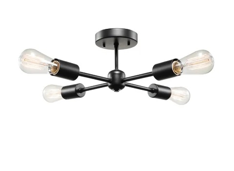 Dwight 4 - Light 17" Sputnik Sphere Flush Mount