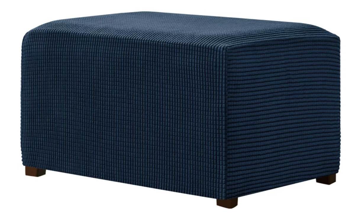 Subrtex Stretch Oversize Spandex Ottoman Cover 