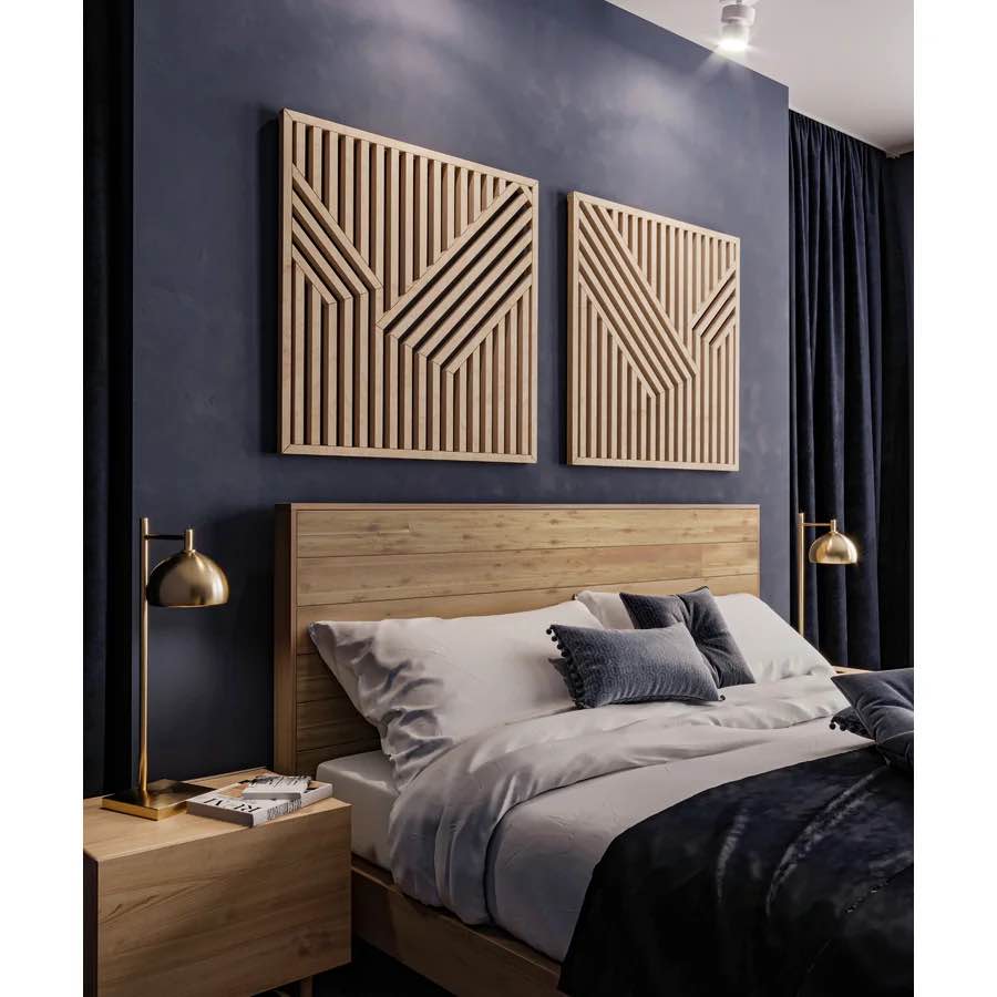 Handmade Abstract And Geometric Wall Decor (Set of 2)