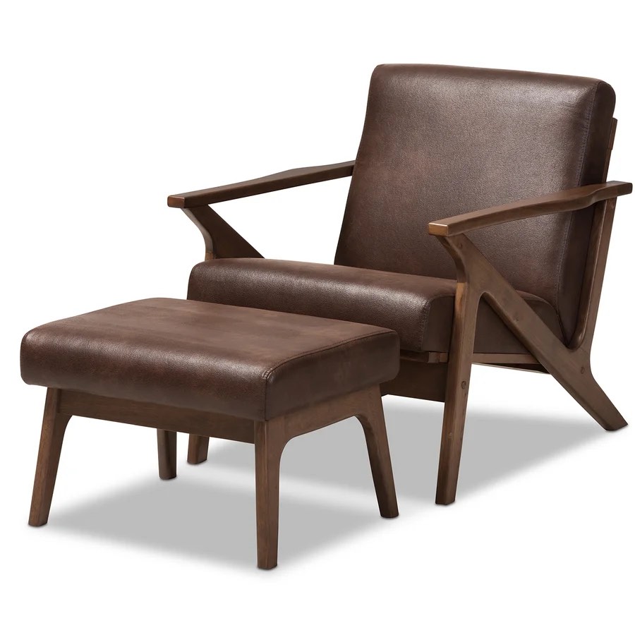 Ulen Armchair and Ottoman (INCOMPLETE-OTTOMAN ONLY)