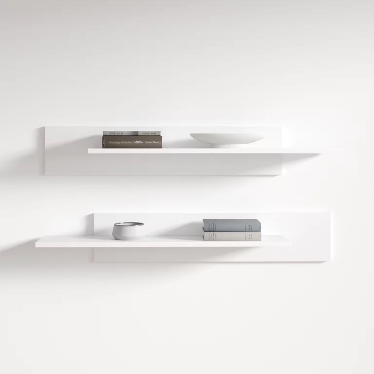 Fly Modular Wall Mounted Floating Shelf (Type-MX) White